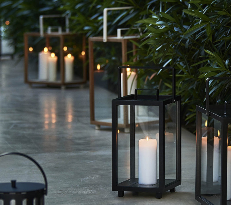 Lighthouse Lanterns - Teak - Cane Line - Candle Holders - Small - HORNE