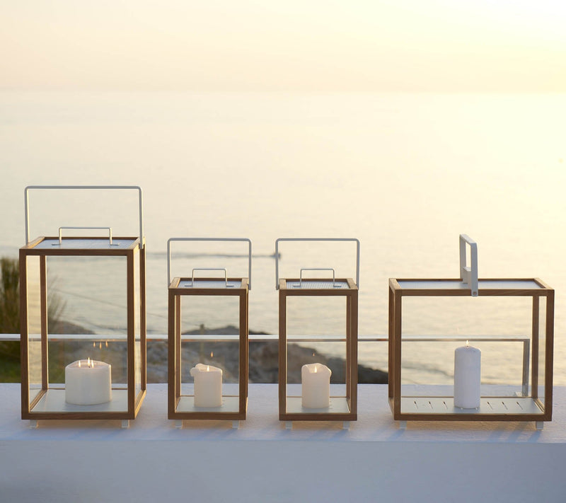 Lighthouse Lanterns - Teak - Cane Line - Candle Holders - Small - HORNE