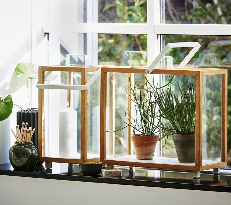 Lighthouse Lanterns - Teak - Cane Line - Candle Holders - Small - HORNE