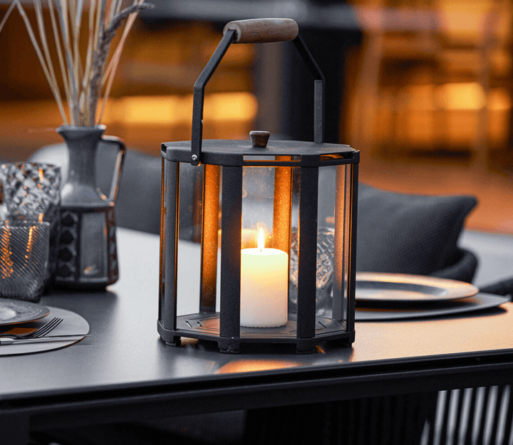Lightlux Lantern - Cane Line - Candle Holders - Large - HORNE