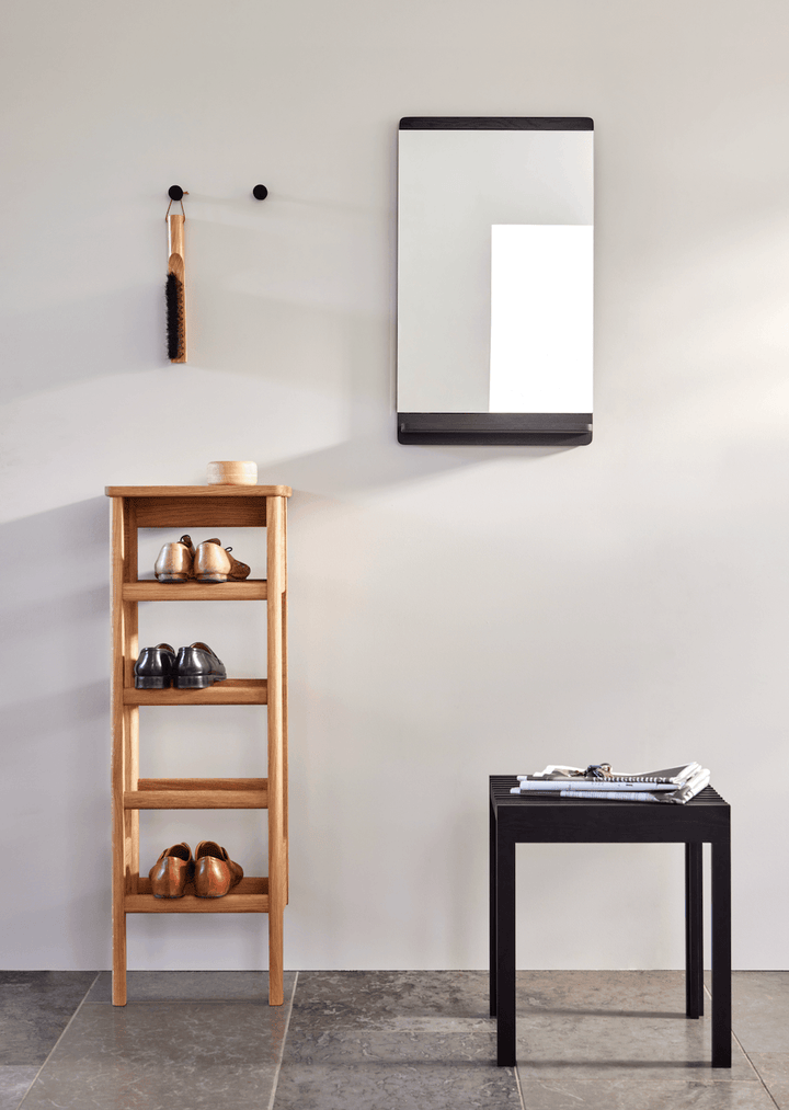 Lightweight Stool - Form + Refine - Stools + Benches + Ottomans - Black - Stained Oak - HORNE