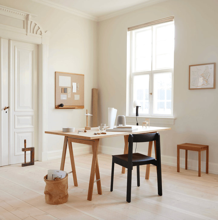 Lightweight Stool - Form + Refine - Stools + Benches + Ottomans - Black - Stained Oak - HORNE