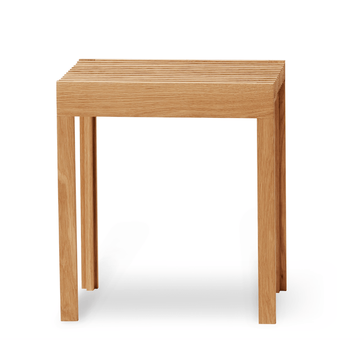 Lightweight Stool - Form + Refine - Stools + Benches + Ottomans - Natural Oiled Oak - HORNE