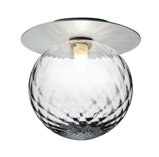 Liila 1 Wall Sconce - Large - Nuura - Wall Sconces - Light Silver/Optic Clear - HORNE