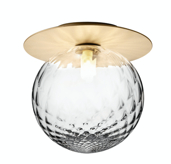 Liila 1 Wall Sconce - Large - Nuura - Wall Sconces - Nordic Gold/Optic Clear - HORNE