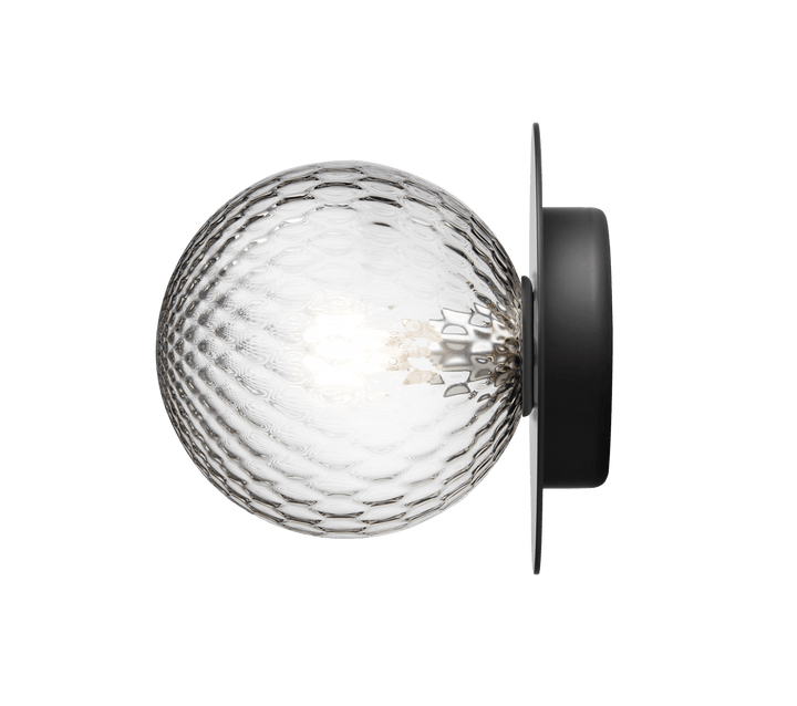 Liila 1 Wall Sconce - Medium - Nuura - Wall Sconces - Black/Optic Clear - HORNE