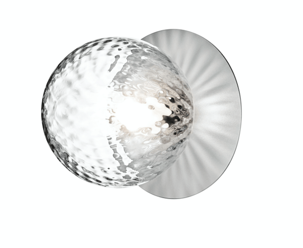 Liila 1 Wall Sconce - Medium - Nuura - Wall Sconces - Light Silver/Optic Clear - HORNE