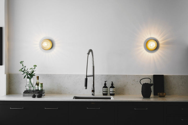 Liila 1 Wall Sconce - Medium - Nuura - Wall Sconces - Dark Bronze/Optic Clear - HORNE