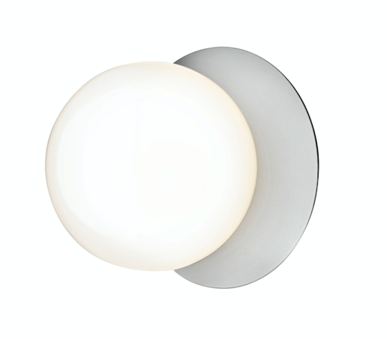 Liila 1 Wall Sconce - Medium - Nuura - Wall Sconces - Light Silver/Opal White - HORNE