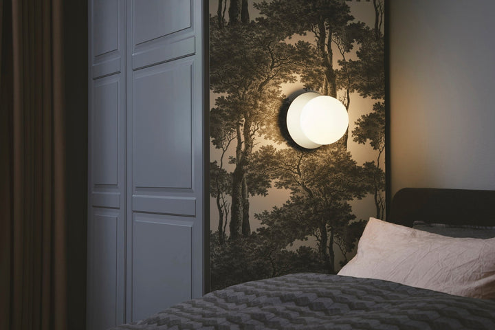 Liila 1 Wall Sconce - Medium - Nuura - Wall Sconces - Dark Bronze/Optic Clear - HORNE