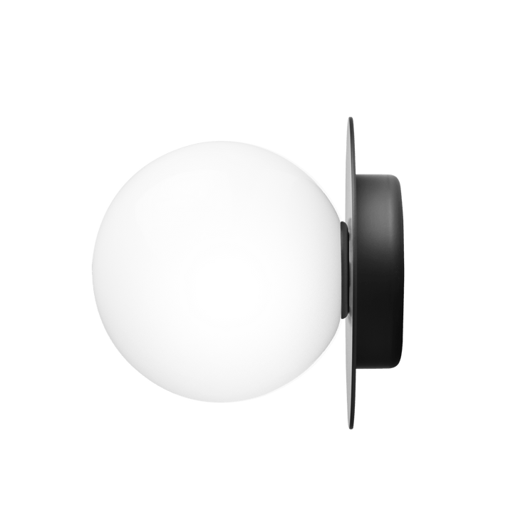 Liila 1 Wall Sconce - Medium - Nuura - Wall Sconces - Black/Opal - HORNE