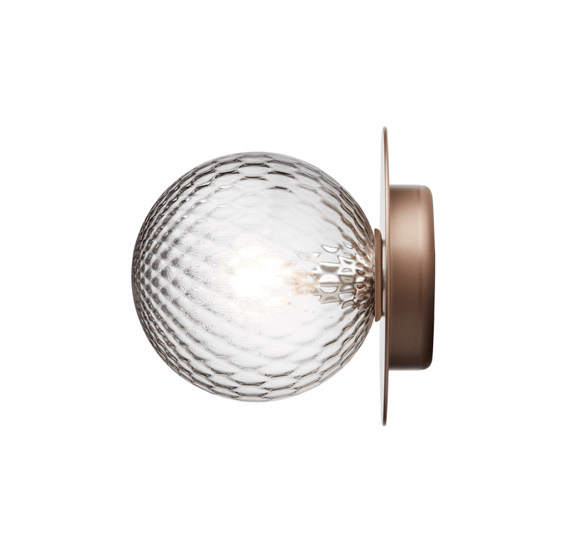 Liila 1 Wall Sconce - Medium - Nuura - Wall Sconces - Nordic Gold/Optic Clear - HORNE