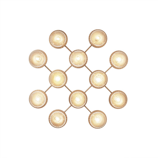 Liila 12 Wall/Ceiling Lamp - Nuura - Wall Sconces - Nordic Gold/Opal White - HORNE