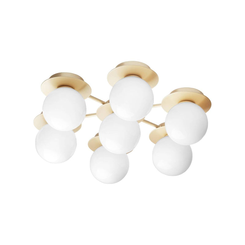 Liila Star Wall Ceiling Lamp - Nuura - Wall Sconces - Nordic Gold/Optic Clear - HORNE