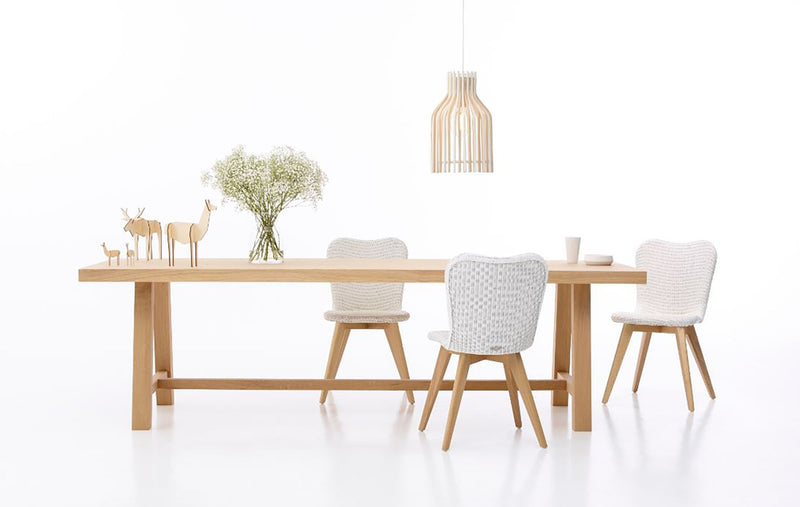 Lily Dining Chair - Vincent Sheppard - Chairs - White/Oak Base - HORNE