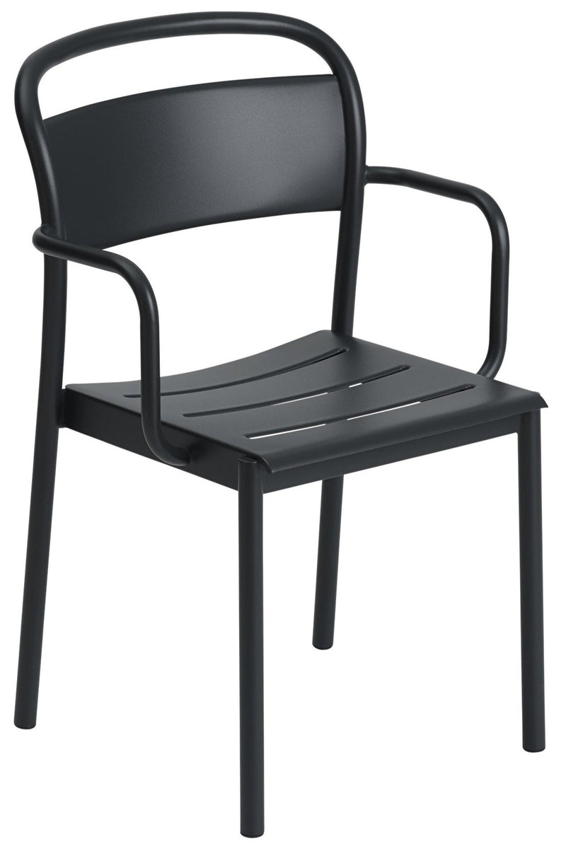 Linear Steel Armchair - Muuto - Chairs - Black - HORNE