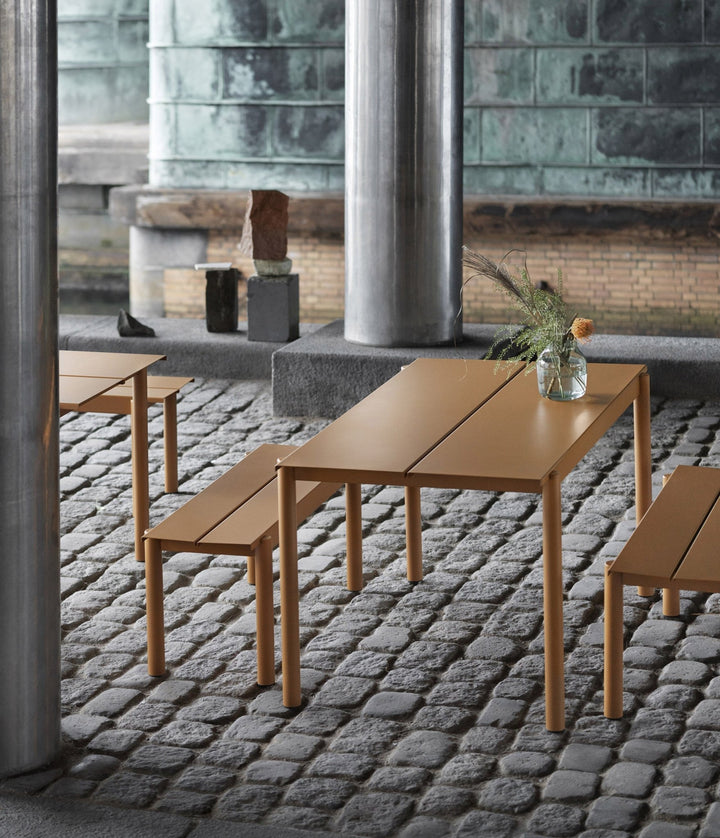 Linear Steel Bench - Muuto - Stools + Benches + Ottomans - Large - Pale Blue - HORNE
