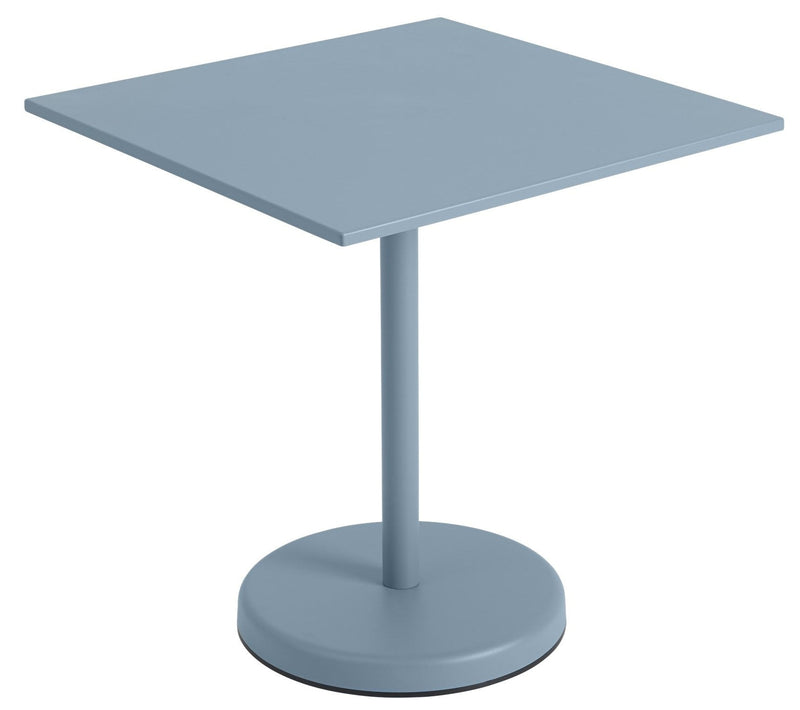 Linear Steel Café Table - Square - Muuto - Table + Task - Black - HORNE