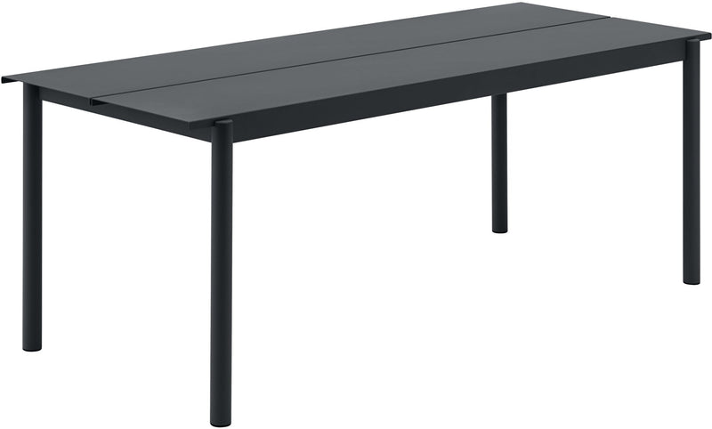 Linear Steel Outdoor Patio Table