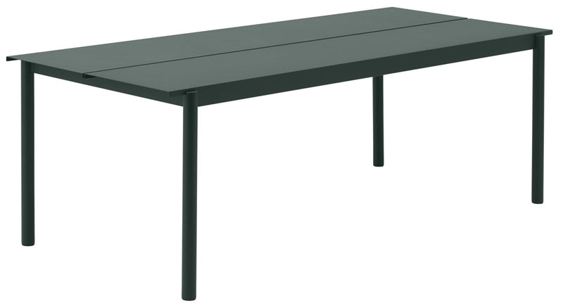 Linear Steel Outdoor Patio Table