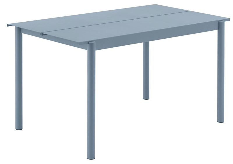 Linear Steel Outdoor Patio Table