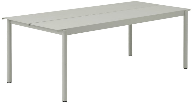 Linear Steel Outdoor Patio Table