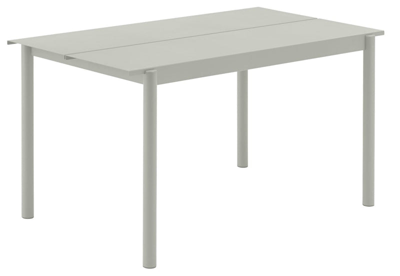 Linear Steel Outdoor Patio Table
