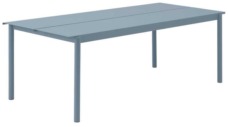 Linear Steel Outdoor Patio Table