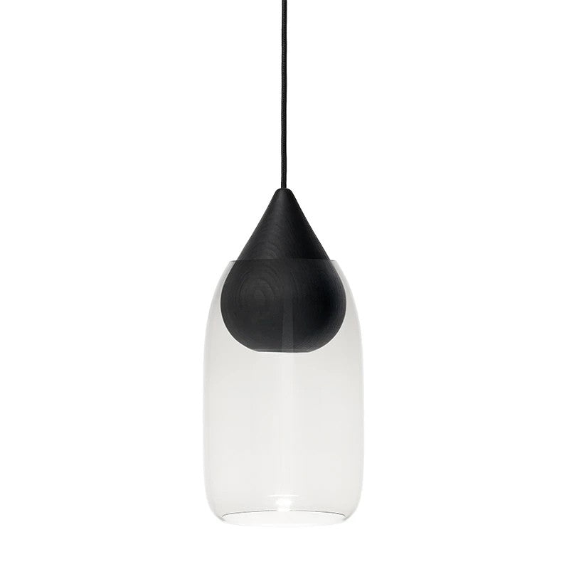 Liuku Glass Pendant - Black Stain Lacquered - Mater - Pendants - Ball - No Shade - HORNE