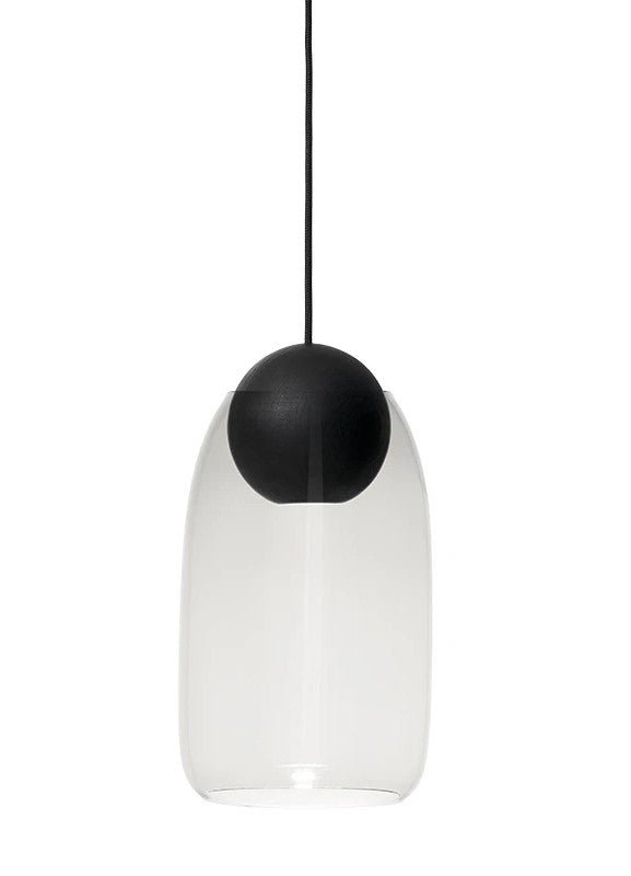Liuku Glass Pendant - Black Stain Lacquered - Mater - Pendants - Ball - No Shade - HORNE