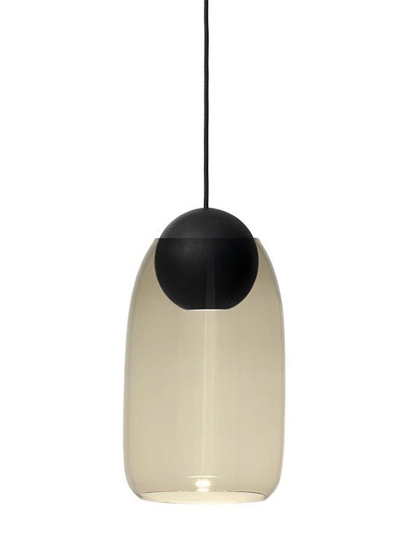 Liuku Glass Pendant - Black Stain Lacquered - Mater - Pendants - Ball - No Shade - HORNE