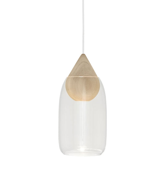 Liuku Glass Pendant - Matt Lacquered - Mater - Pendants - Drop - Transparent - HORNE