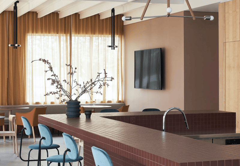 Lodge Chandelier Three - Workstead - Chandeliers - Natural Oak - Hewn Brass - HORNE