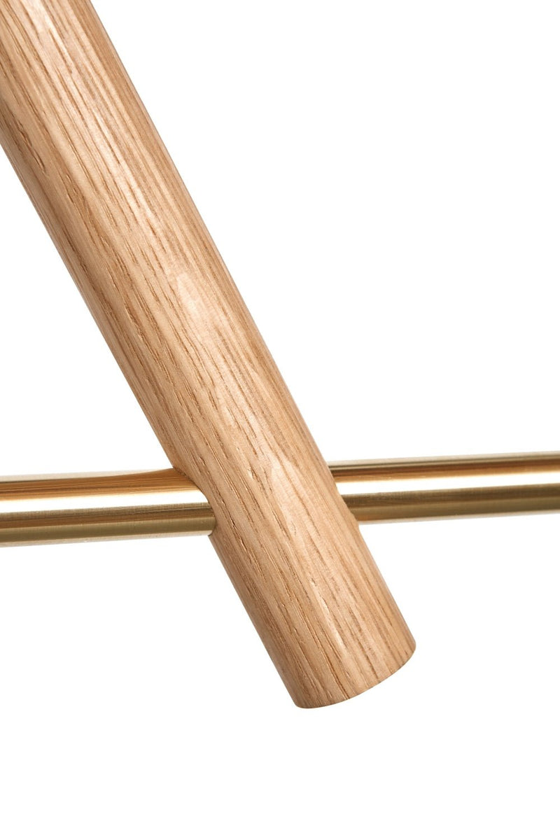 Lodge Chandelier Two - Workstead - Chandeliers - Natural Oak - Hewn Brass - HORNE