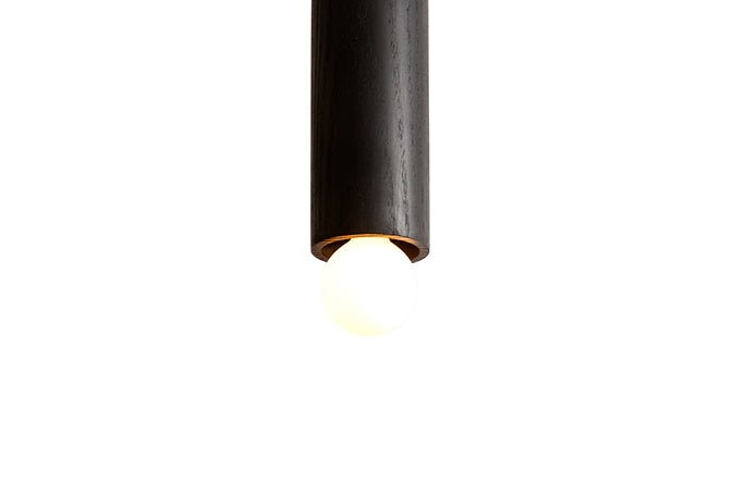 Lodge Cord Pendant - Workstead - Pendants - Small - Hewn Brass - Natural Oak - HORNE