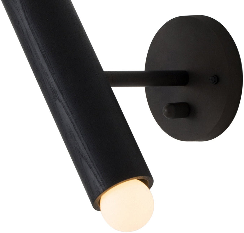 Lodge Extension Sconce - Workstead - Wall Sconces - Natural Oak - Hewn Brass - HORNE