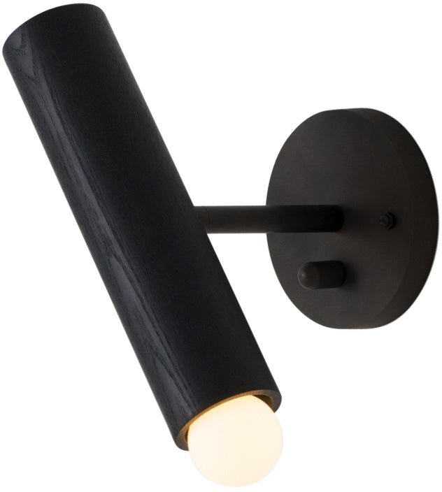 Lodge Extension Sconce - Workstead - Wall Sconces - Natural Oak - Hewn Brass - HORNE