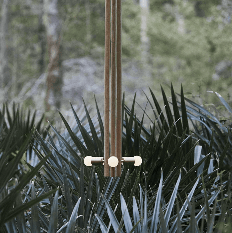 Lodge Pendant - Workstead - Pendants - Natural Oak - Hewn Brass - HORNE