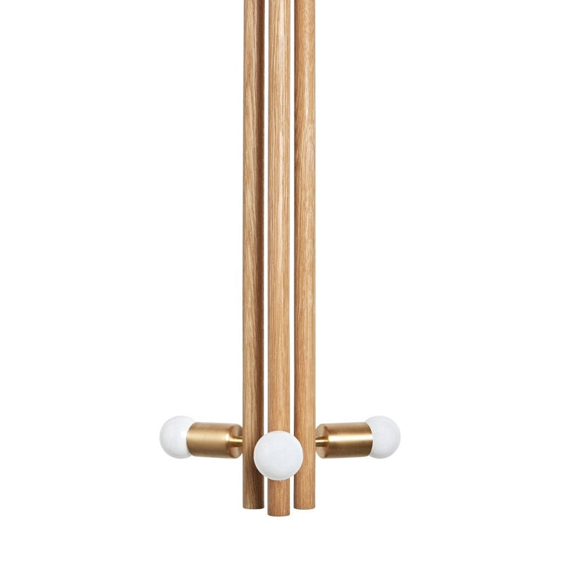 Lodge Pendant - Workstead - Pendants - Natural Oak - Hewn Brass - HORNE