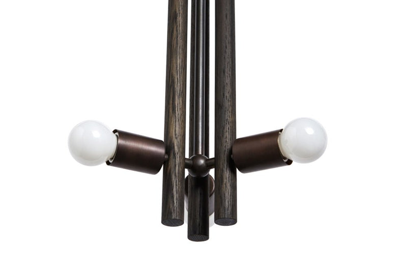 Lodge Pendant - Workstead - Pendants - Natural Oak - Hewn Brass - HORNE