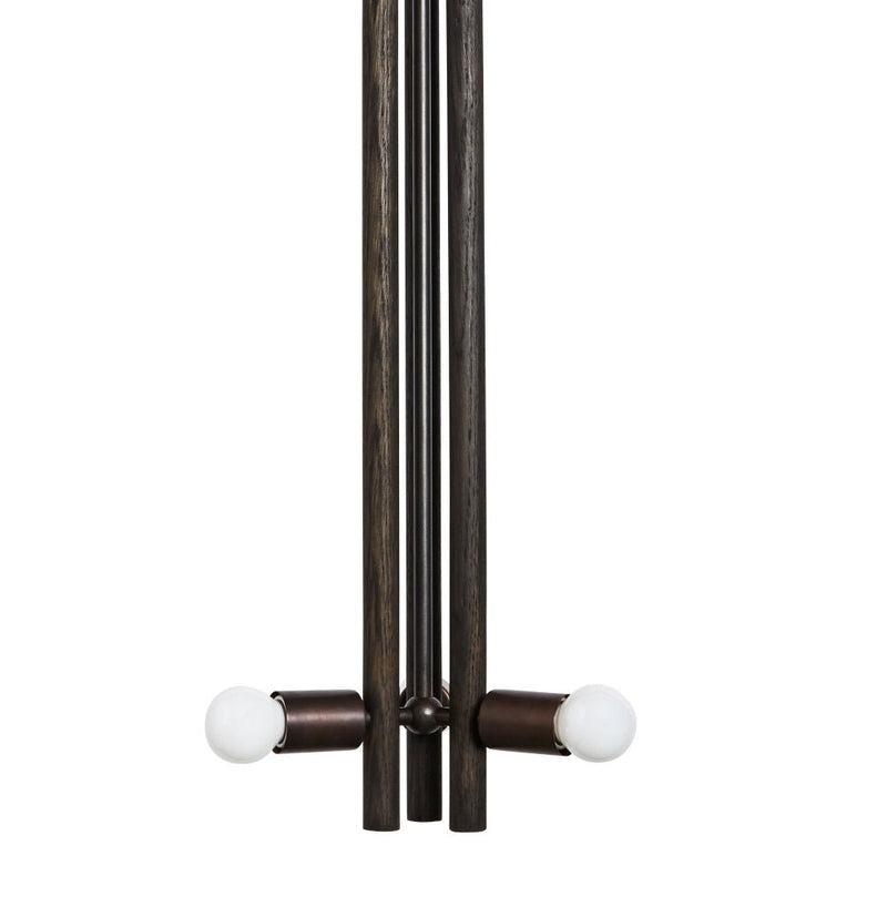 Lodge Pendant - Workstead - Pendants - Natural Oak - Hewn Brass - HORNE