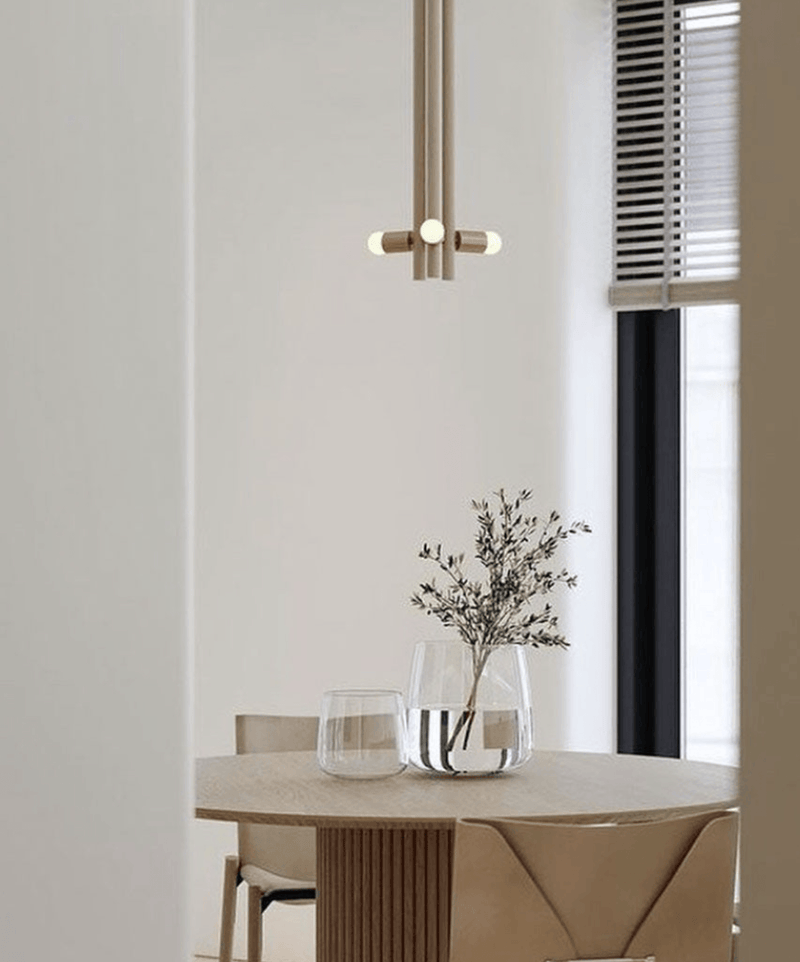 Lodge Pendant - Workstead - Pendants - Natural Oak - Hewn Brass - HORNE