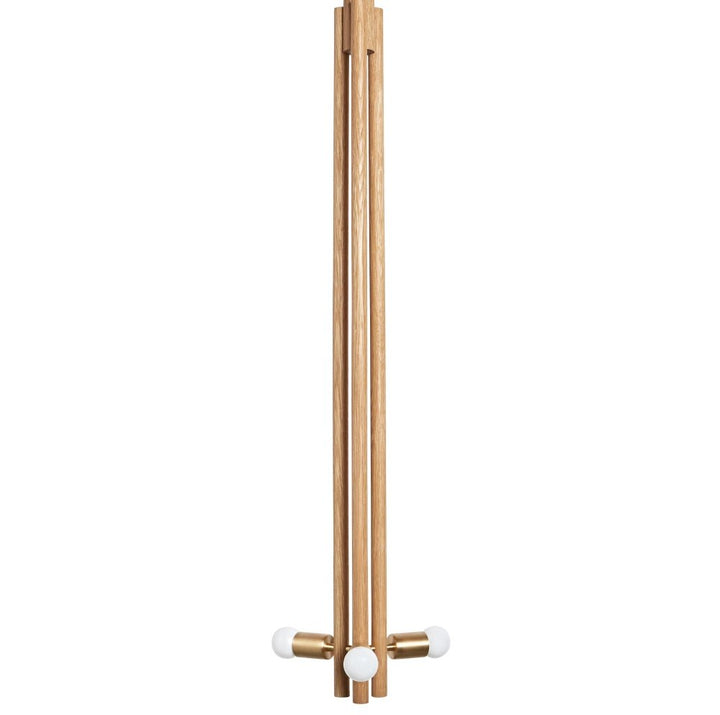Lodge Pendant - Workstead - Pendants - Natural Oak - Hewn Brass - HORNE