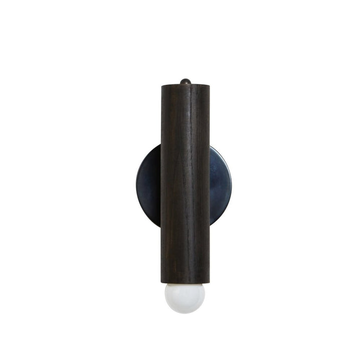 Lodge Wall Sconce - Workstead - Wall Sconces - Natural Oak - Hewn Brass - HORNE