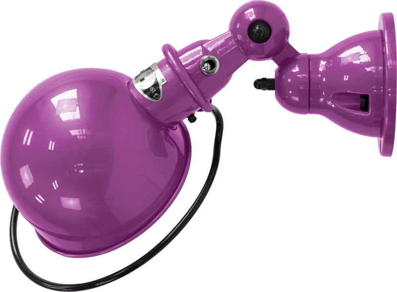 Loft Wall Sconce - D1000X - Glossy Finish - Jielde - Wall Sconces - No Switch - Fuschia - RAL4008 - HORNE
