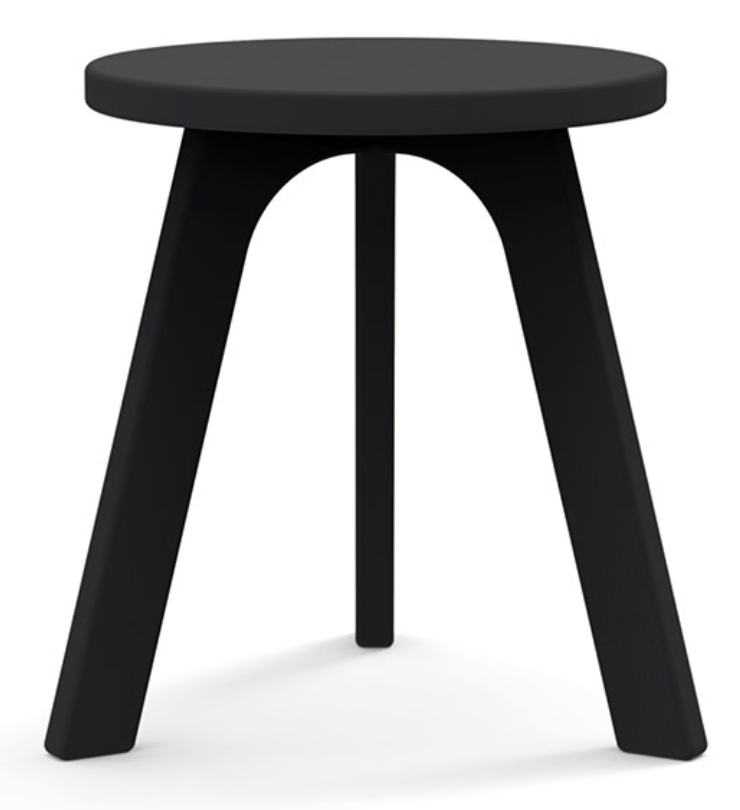 Loll Milk Stool - Loll Designs - Outdoor Furniture - Black - HORNE