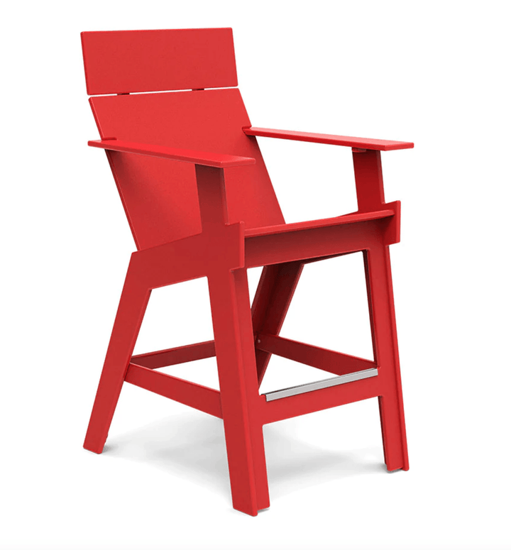 Lollygagger Hi - Rise Chair - Loll Designs - Outdoor Furniture - Apple Red - HORNE