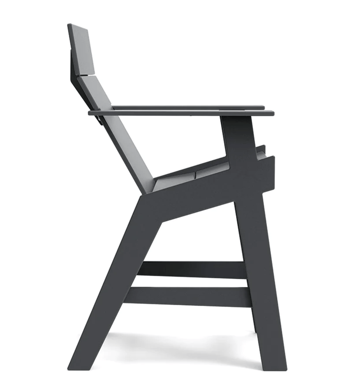 Lollygagger Hi - Rise Chair - Loll Designs - Outdoor Furniture - Charcoal Grey - HORNE