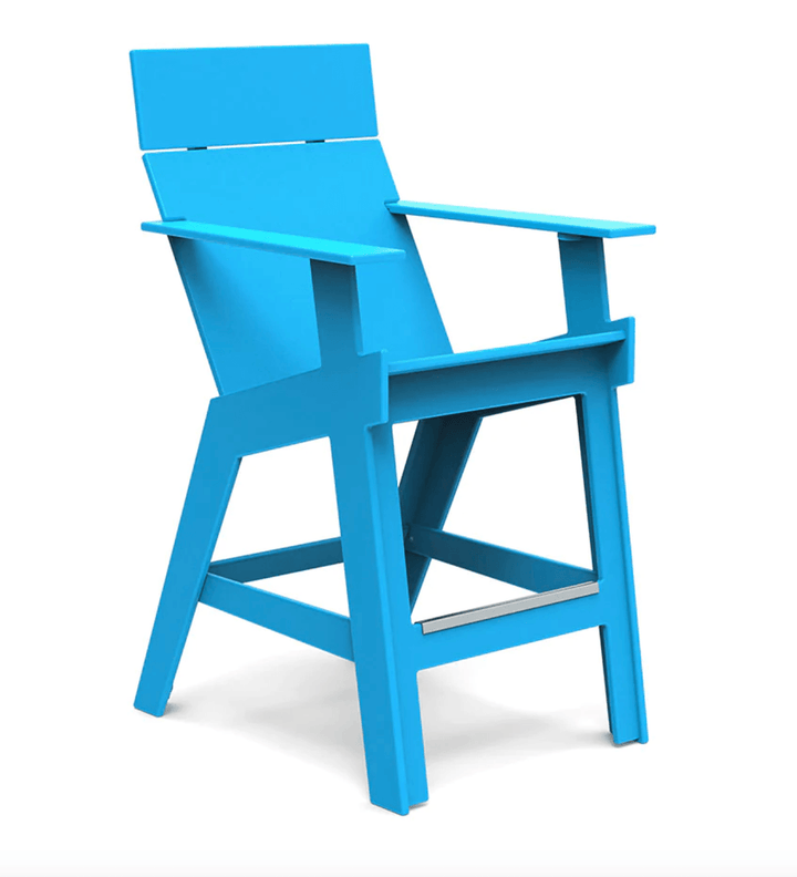 Lollygagger Hi - Rise Chair - Loll Designs - Outdoor Furniture - Sky Blue - HORNE