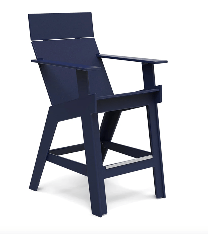 Lollygagger Hi - Rise Chair - Loll Designs - Outdoor Furniture - Navy Blue - HORNE